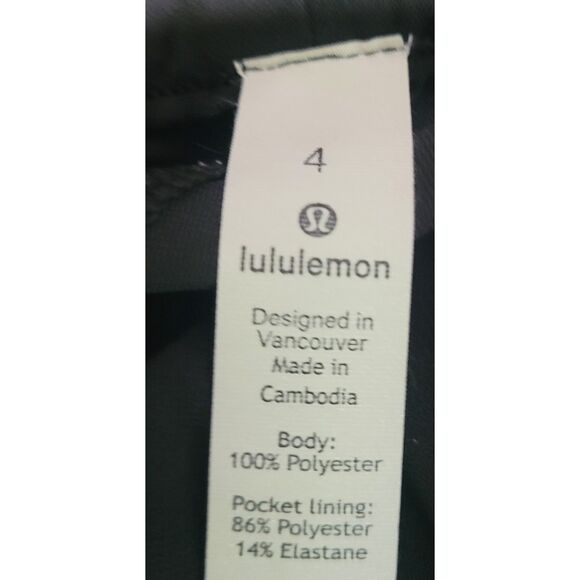 Lululemon Cropped Black Pants Women's Size 4 - Picture 5 of 5
